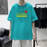 T2204P25港风室内男士t恤短袖ins潮牌潮流夏季薄款上衣服港风宽松，男装T恤，星座510A-1