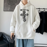 LD5674P38美式复古十字架卫衣男春秋季潮ins宽松痞帅高街重磅潮牌，男装卫衣，星座510A-1