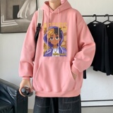 LD5671P38宽松学生美式复古印花卫衣男连帽高街潮牌潮流运动休闲，男装卫衣，星座510A-1