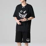 TZ3881轻奢时尚感男士短袖t恤男夏季薄款潮牌短裤休闲运动套装，男装休闲套装，星座510A-1