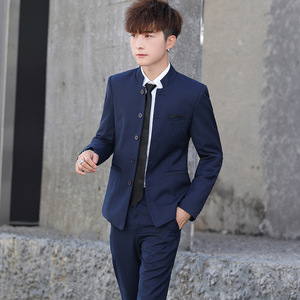 T2Z8633P125中山装套装中华立领龙纹民风表演出中式结婚礼服图片