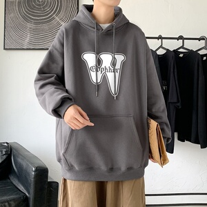 LD5673P38上衣服男生连帽外套卫衣男士新款潮牌ins宽松男装秋装图片