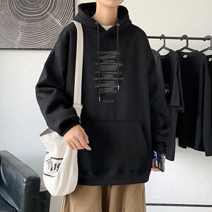 LD5672P38 2023秋季新款男装时尚oversize长袖上衣男士潮卫衣男女图片