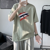 2022港风夏季宽松男女情侣短袖T恤XZ1102-1-T1686-P25，男装T恤，星座510A-1
