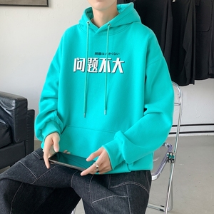 L2465P48延续潮流元素潮趣文字问题不大印花常规款连帽卫衣男图片