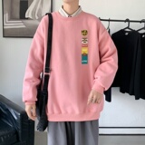 Y2845P38秋季男士bf宽松卫衣港风卫衣新款圆领韩版潮流衣服，男装卫衣，星座510A-1