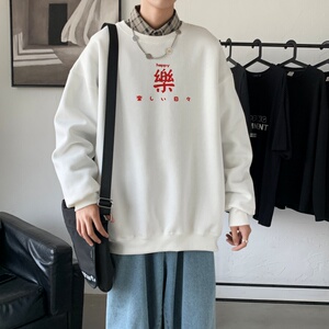 Y2299P38春秋季新款圆领卫衣男宽松套头衫港风休闲外套ins潮图片