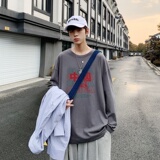 C2708P30春款长袖t恤男青少年纯棉春季打底衫新款春装外穿春衣，男装T恤，星座510A-1