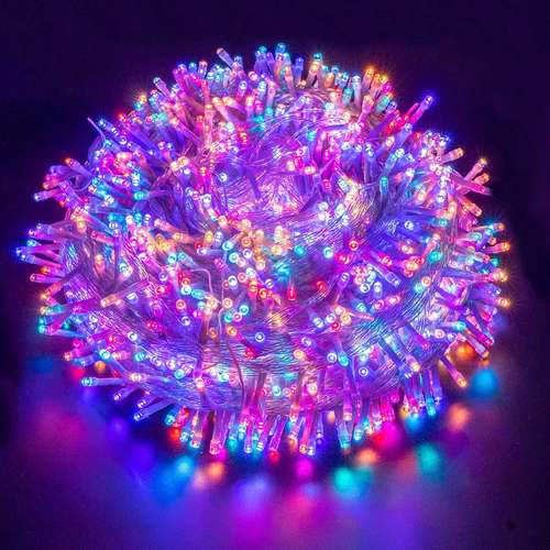小彩灯闪灯串灯满天星圣诞氛围灯带户外装饰闪光灯七彩led太阳能