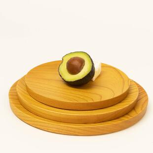 日本进口KONOMI仁取平盘神奈川县手工餐盘日式家用榉木盘子高档