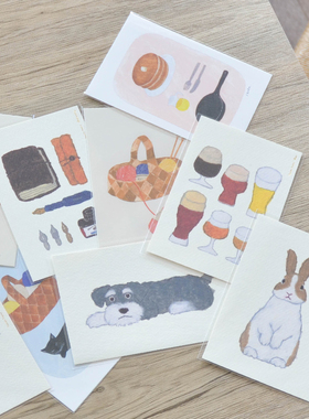 日本进口米津祐介明信片贺卡手绘留言卡片Yusuke yonezu原创插画