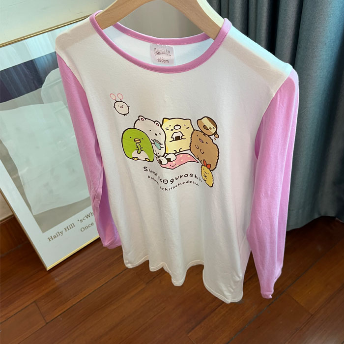 9163女童长袖长裤夏季薄款家居服空调房莫代尔上衣裤子 120-150cm