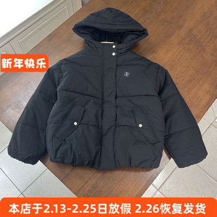 6121女童棉衣防风外套长袖连帽棉袄上衣大童 140-160cm