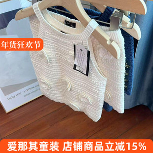 6131女童背心短裤春秋夏季针织衫 套装 分开拍 4-18岁 特价！