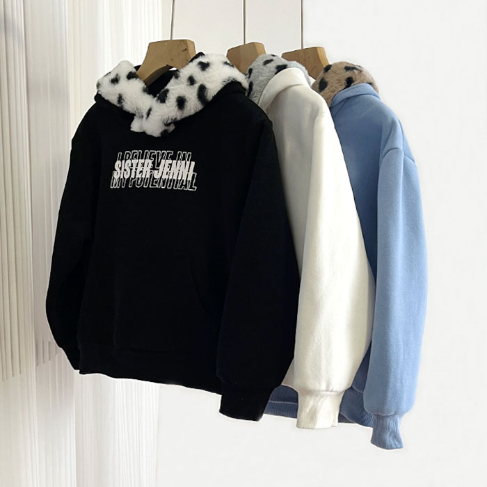 女童长袖卫衣秋冬加绒上衣大童