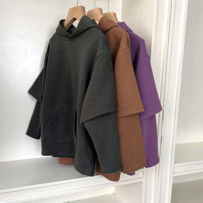 男女童长袖卫衣春秋毛圈连帽上衣