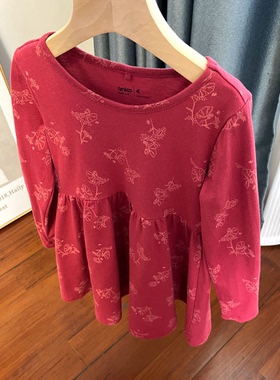 241外贸女童长袖连衣裙春秋裙子80-116cm