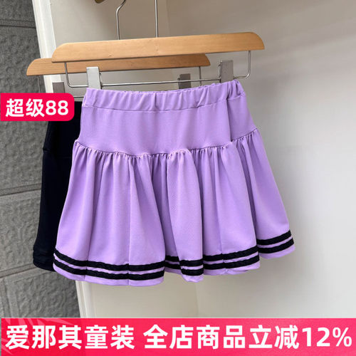 243韩单女童半身裙夏季薄款休闲运动裙子120-160cm 特！