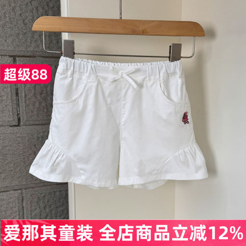女童短裤夏季运动裤休闲裤棉布裤