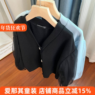 221日单女童开衫春秋长袖外套110-130cm