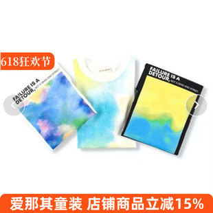 226日单BR男女童短袖T恤衫棉布上衣90-150cm微瑕
