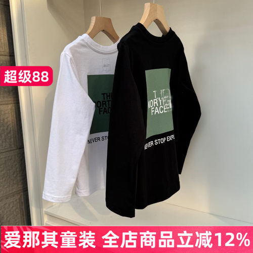 241男女童长袖T恤衫春季新款打底衫上衣大童120-160cm