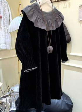 6123女童长袖连衣裙冬季厚款公主裙礼服裙120-160cm