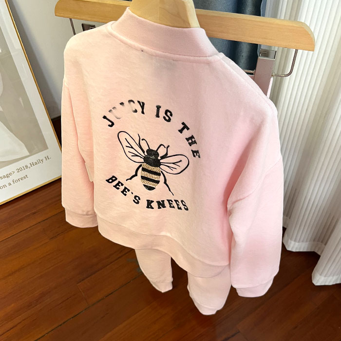 600外贸JC女童长袖外套拉链开衫上衣长裤休闲裤4-10岁 分开拍！