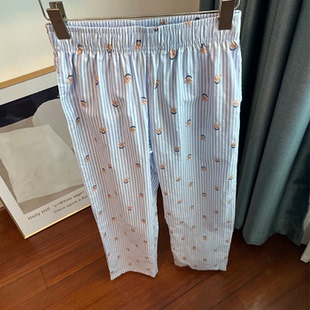 薄款 春秋夏季 棉布睡裤 家居裤 185cm 6024女款 165 长裤