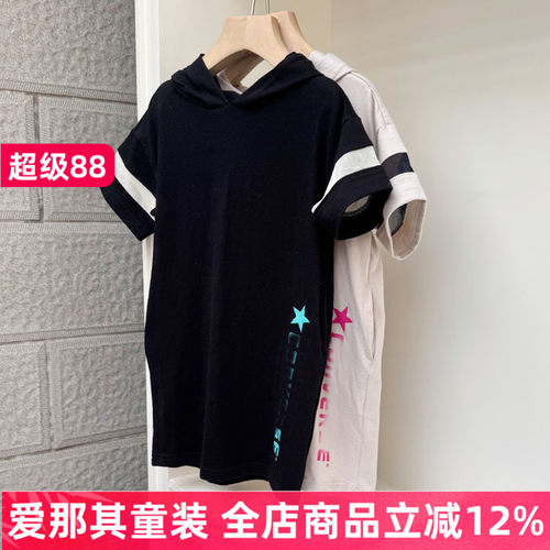 女童短袖连衣裙夏季运动休闲裙子