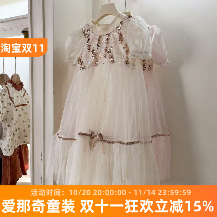 童短袖连衣裙春夏公主裙纱礼服裙