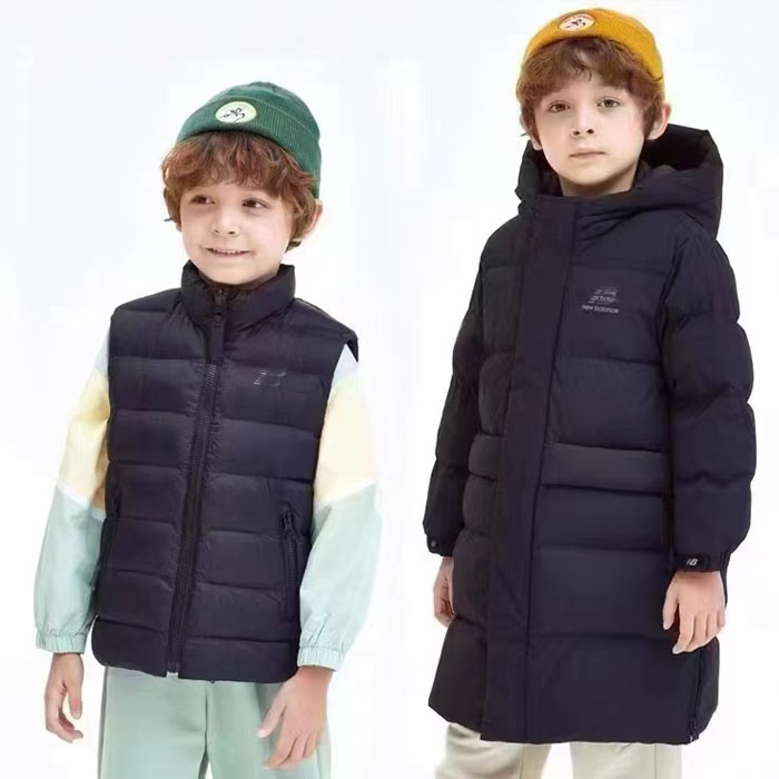 男女童鹅毛棉服+马甲 二件套 户外防风冬季厚款保暖服   特价！