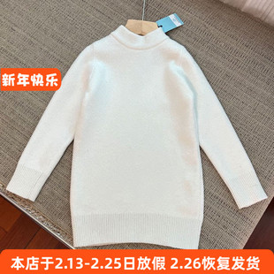 227女童长袖针织衫秋冬毛衣打底衫裙款120-160cm 微疵