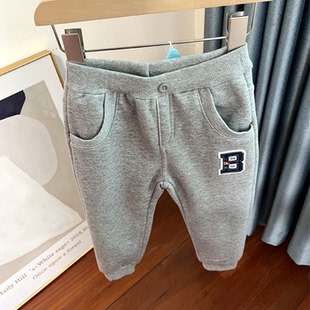 120cm 子90 6022男女童长裤 秋冬加绒裤