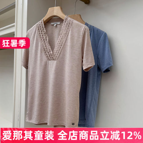 女款T恤衫夏季柔软薄款上衣