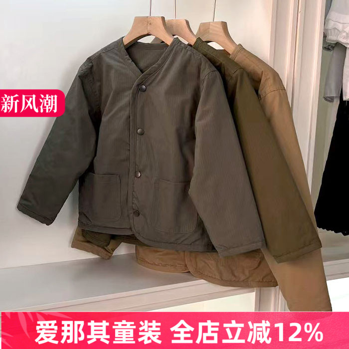 男女童长袖薄款棉衣春秋冬季棉袄