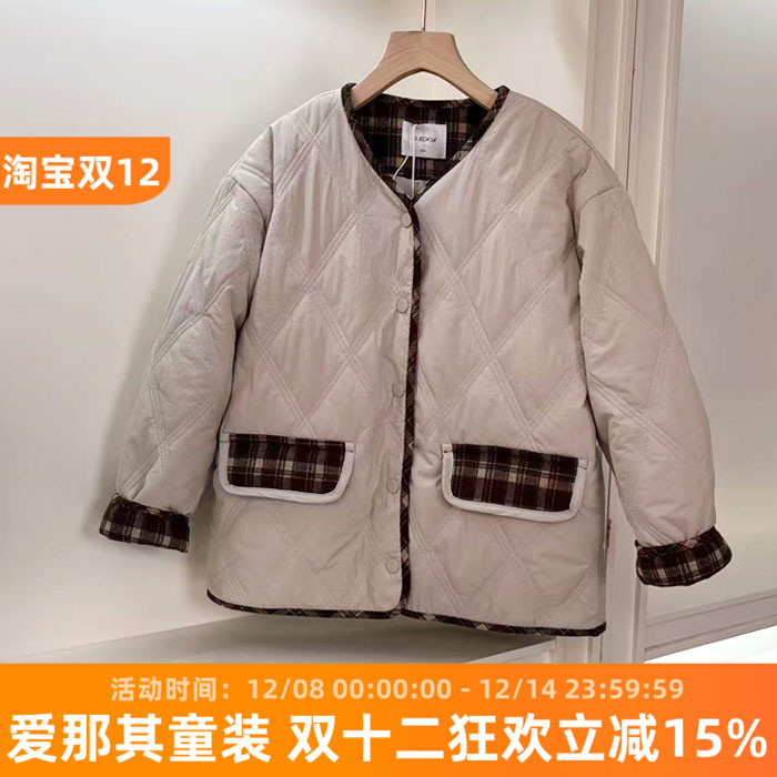 女童棉衣冬季保暖上衣防风外套