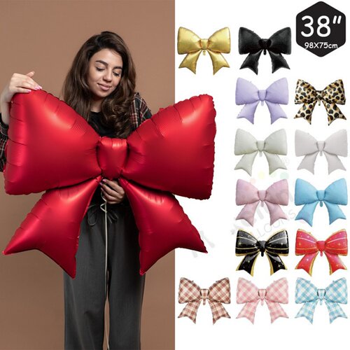 卡纸包装新款大号蝴蝶结铝膜气球