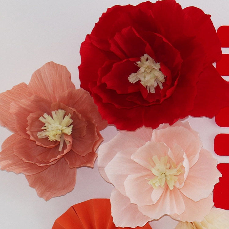 彩色皱纹卷边纸立体仿真花店铺展示橱窗婚房生日派对幼儿园装饰花,节庆用品/礼品,婚庆绢花,淘宝优惠券,粉丝福利购,淘宝优惠卷