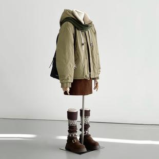 MF005 冬新连帽抽绳棉服女保暖外套棉服冬新款 特价 福利商品