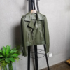 Epaulet leather jacket B041