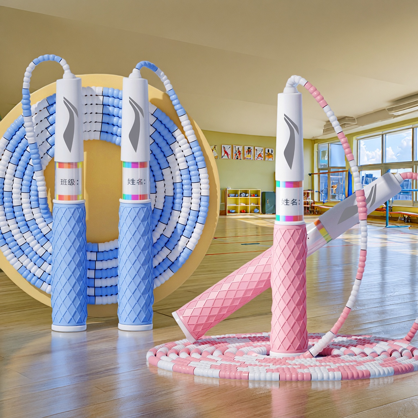 儿童竹节跳绳李宁幼儿园小学生