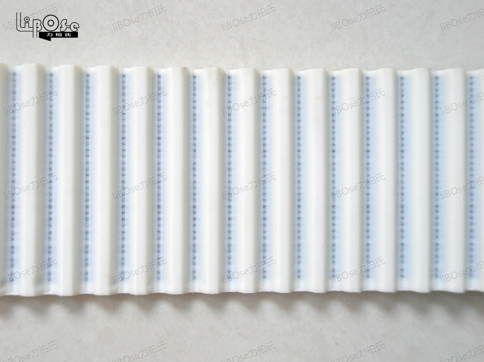 白色聚氨酯钢丝芯定做传送带