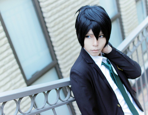 【鹿可可假发】free!男子游泳部七濑遥黑色加厚cosplay假发
