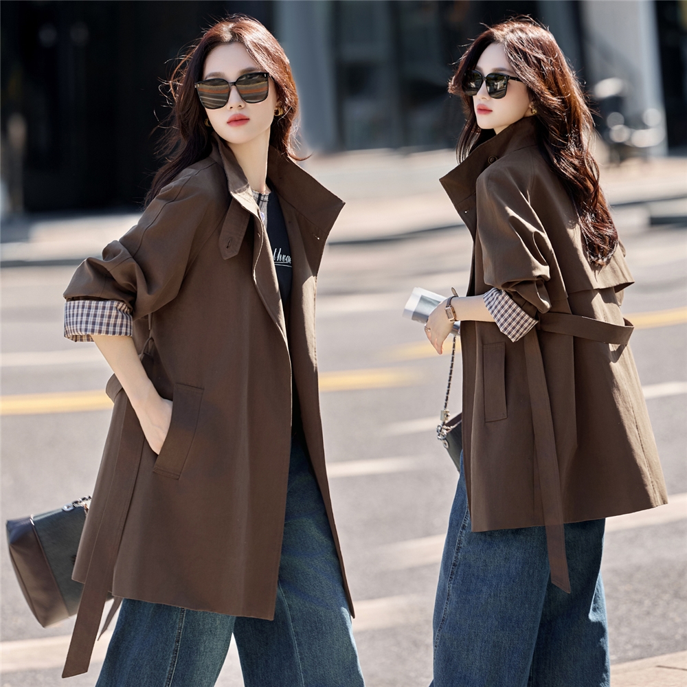 2025年秋季潮风衣中长款风衣新款