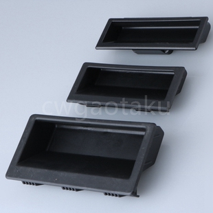 ABS塑料暗拉手 铁皮更衣柜嵌入式拉手 抽屉移门把手 档案柜门拉手