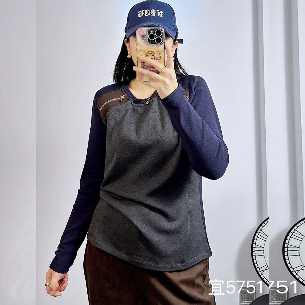 特！5751秋冬加大码卫衣女 190斤胖妹mm纯棉显瘦长袖T恤打底衫