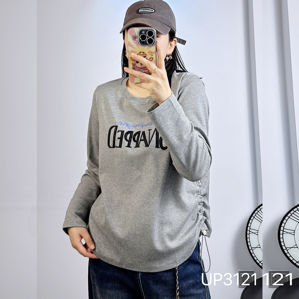UP3121秋冬加大码卫衣女打底衫