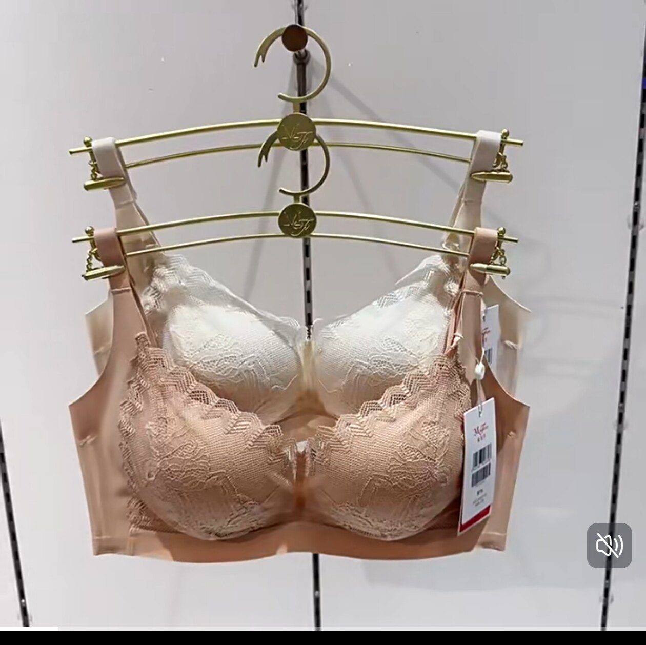 曼妮芬正品女士性感蕾丝无钢圈小胸上薄下厚调整聚拢文胸20812459