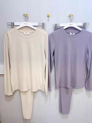 正品女士秋冬圆领长袖长裤厚款保暖套装秋衣秋裤20210617